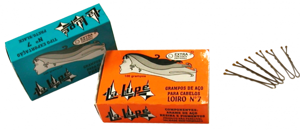 GRAMPO CABELO C/ 100 UND Nº 5 PRETO (3140)