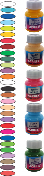 TINTA TECIDO 37 ML ACRILEX INCOLOR (2436)